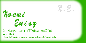 noemi enisz business card